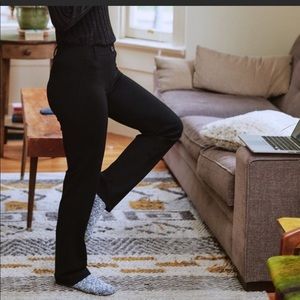 Betabrand Black Straight Dress Pant Yoga Pants XLP